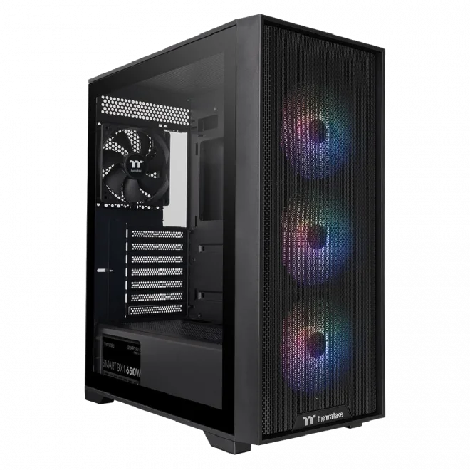 Thermaltake V290 TG Black 650W 80+ Bronze Tempered Glass USB 3.0 ATX Mid Tower Kasa