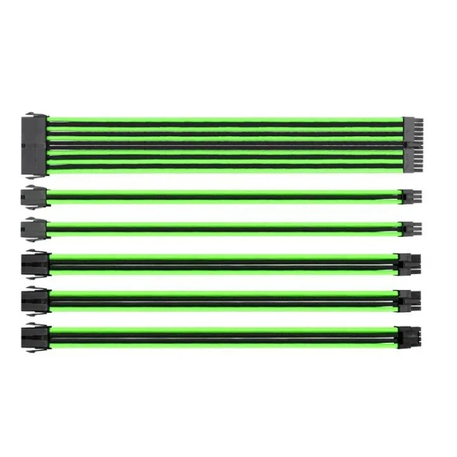 Thermaltake Tt Mod Yeşil/Siyah Power Supply Sleeved Kablo Seti