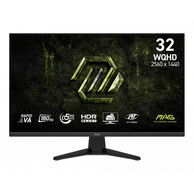 MSI 31.5 MAG 325QF E18V 0.5ms 180Hz HDMI,DisplayPort Adaptive-Sync Rapid VA 2K Gaming Monitör