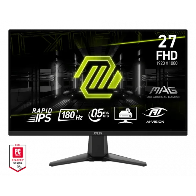 MSI 27 MAG 275F 0.5ms 180Hz HDMI,DisplayPort Adaptive-Sync Rapid IPS Full HD Gaming Monitör