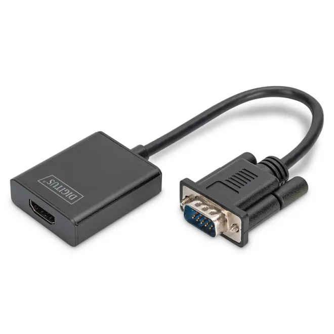 Digitus DA-70473 15cm VGA To HDMI Ses Dönüştürücü