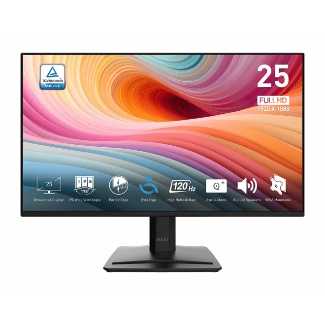 MSI 24.5 PRO MP252 E2 1ms 120Hz HDMI,DisplayPort Adaptive-Sync IPS Full HD Monitör