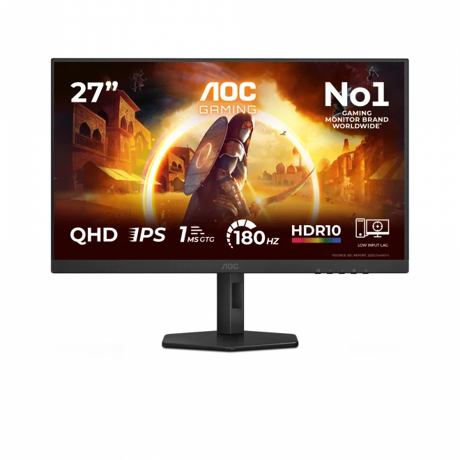 Aoc 27 Q27G4XF 0.5ms 180Hz HDMI,DisplayPort Adaptive-Sync G-Sync Fast IPS 2K Gaming Monitör