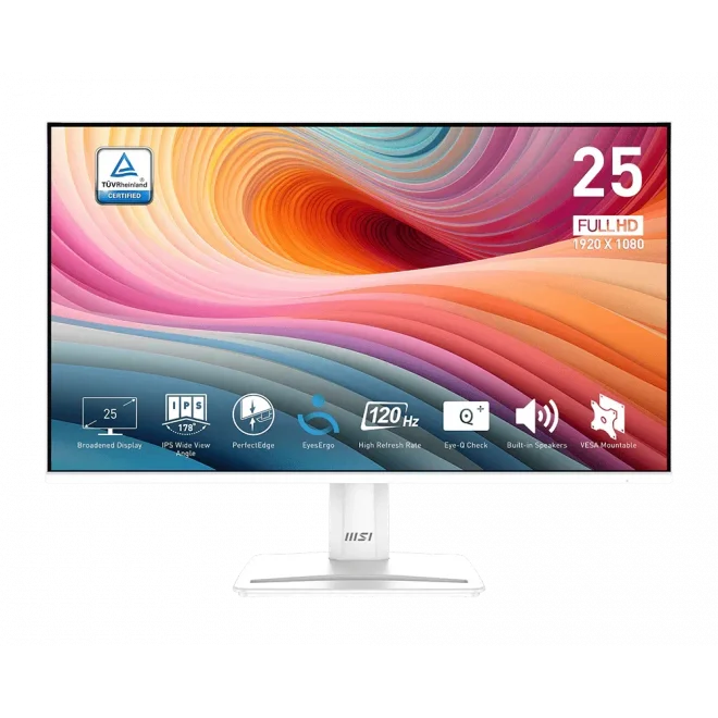 MSI 24.5 PRO MP251W E2 1ms 120Hz HDMI,DisplayPort Adaptive-Sync IPS Full HD Monitör