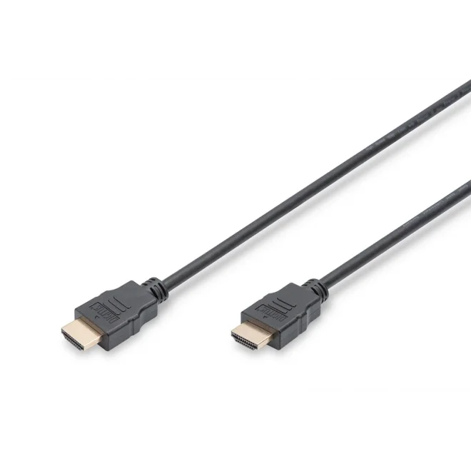 Digitus AK-330114-050-S HDMI Altın Uçlu Siyah Full HD (5m) Kablo