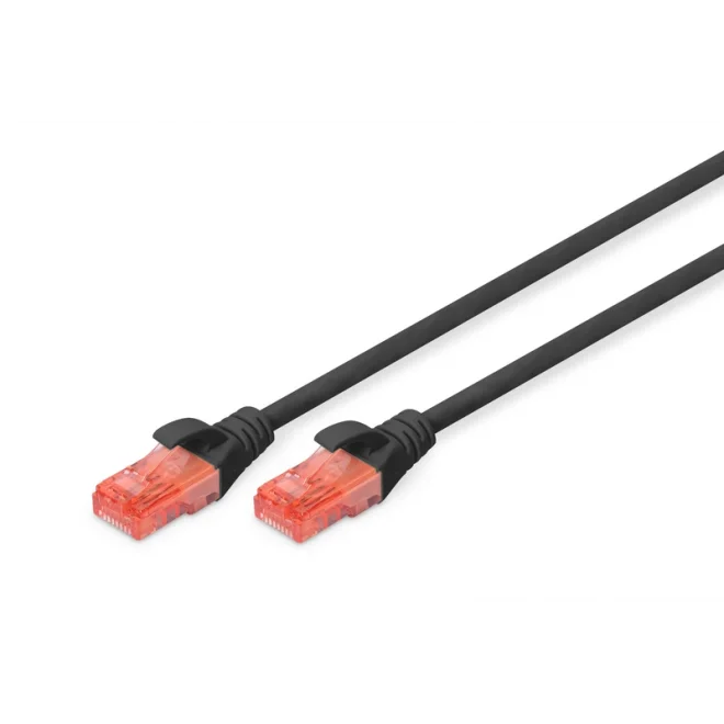 Digitus DK-1617-005/BL U/UTP 0.5m Siyah Cat 6 Kablo