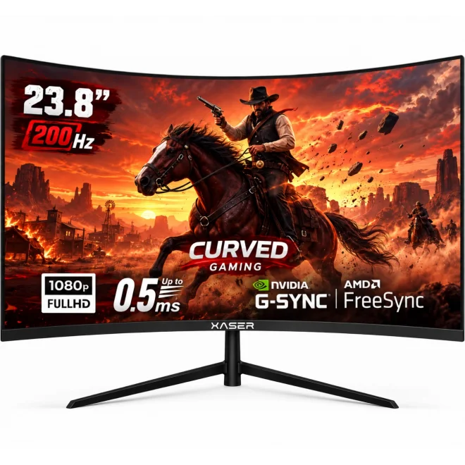 Xaser 23.8 XR-238CF 0.5ms 200Hz HDMI,DisplayPort FreeSyn,G-Sync VA Curved Gaming Monitör