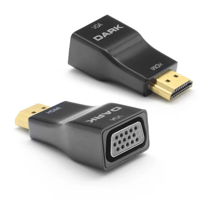 Dark DK-HD-AHDMIXVGA5 HDMI to VGA Siyah Çevirici