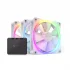 NZXT F120 RGB White 120 mm Fan (3lü Set)