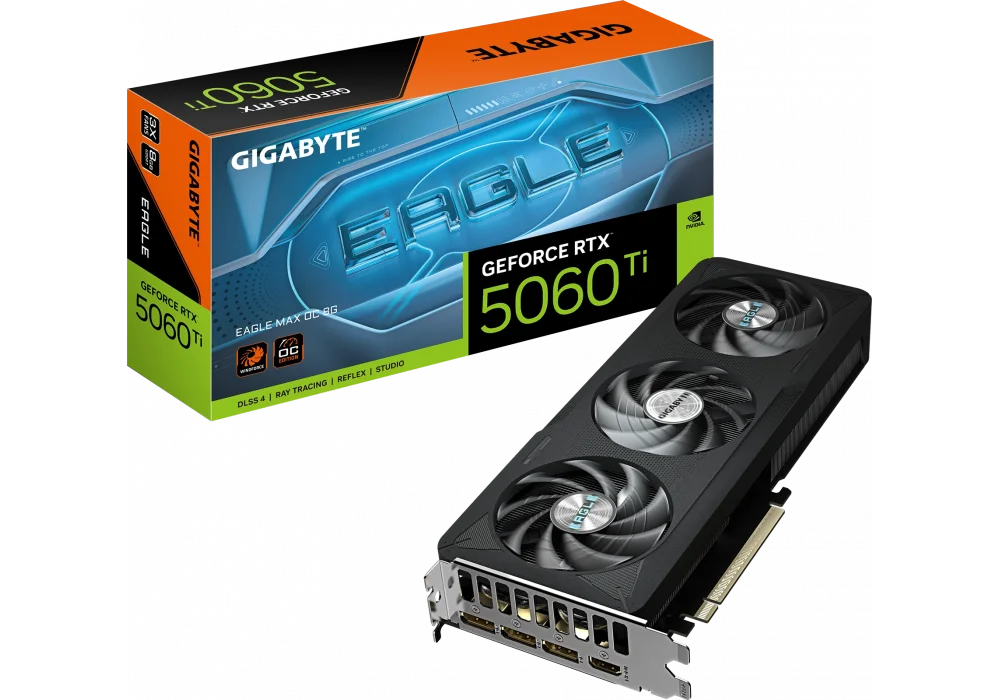 Gigabyte GeForce RTX 5060 Ti EAGLE MAX OC 8G 8GB GDDR7 128 Bit DLSS 4 Ekran Kartı