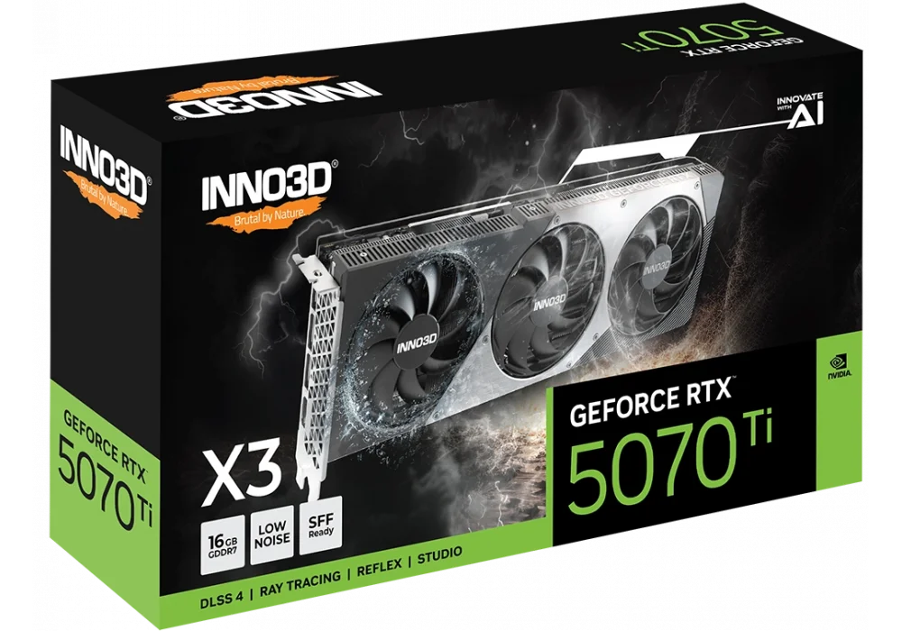 Inno3D GeForce RTX 5070 Ti x3 16GB GDDR7 256 Bit DLSS 4 Ekran Kartı