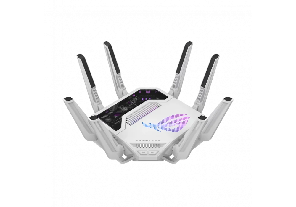 ASUS ROG Rapture GT-BE19000AI Tri-Band Wi-Fi 7 Beyaz Router
