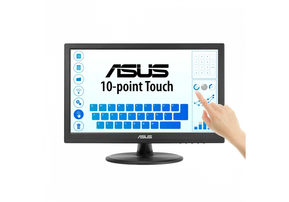 ASUS 15.6 VT169HE 5ms 60Hz HDMI,VGA IPS 10 Nokta Dokunmatik Full HD Monitör