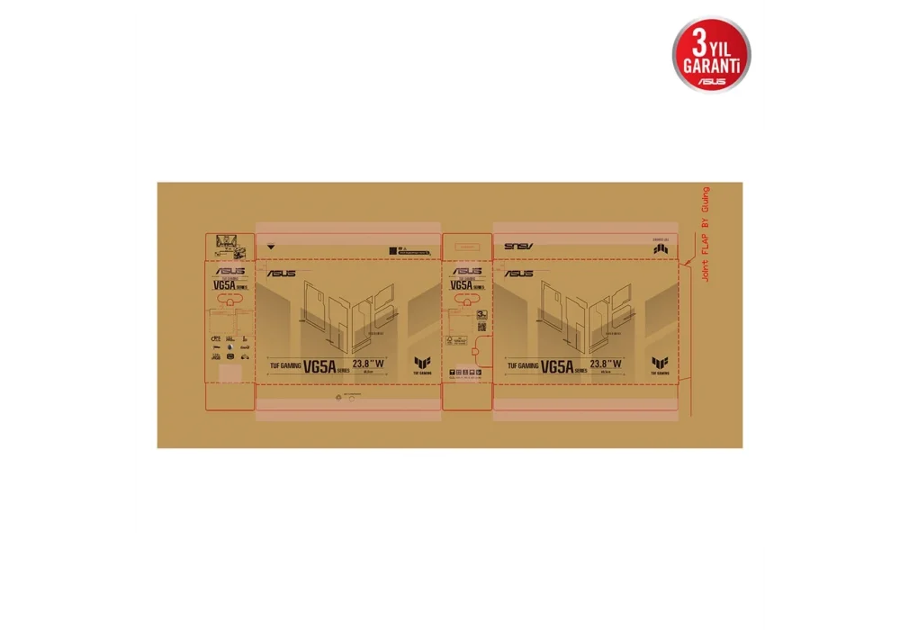 ASUS 23.8 TUF Gaming VG249QE5A 1ms 146Hz HDMI,DisplayPort Adaptive-Sync IPS Full HD Gaming Monitör