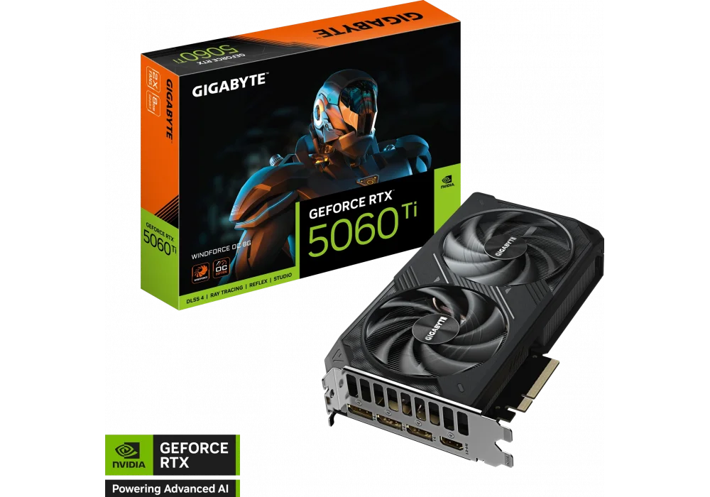 Gigabyte GeForce RTX 5060 Ti Windforce OC 8G 8GB GDDR7 128 Bit DLSS 4 Ekran Kartı
