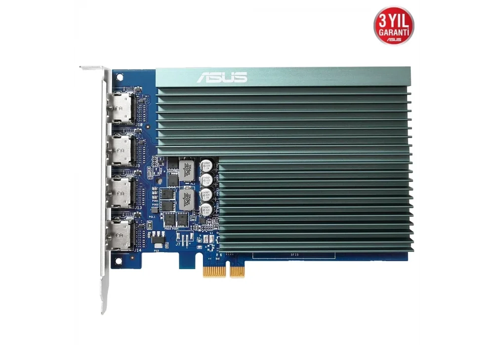 ASUS GT730-4H-SL-2GD5 GeForce GT 730 2GB GDDR5 64 Bit 4×HDMI Fansız Ekran Kartı