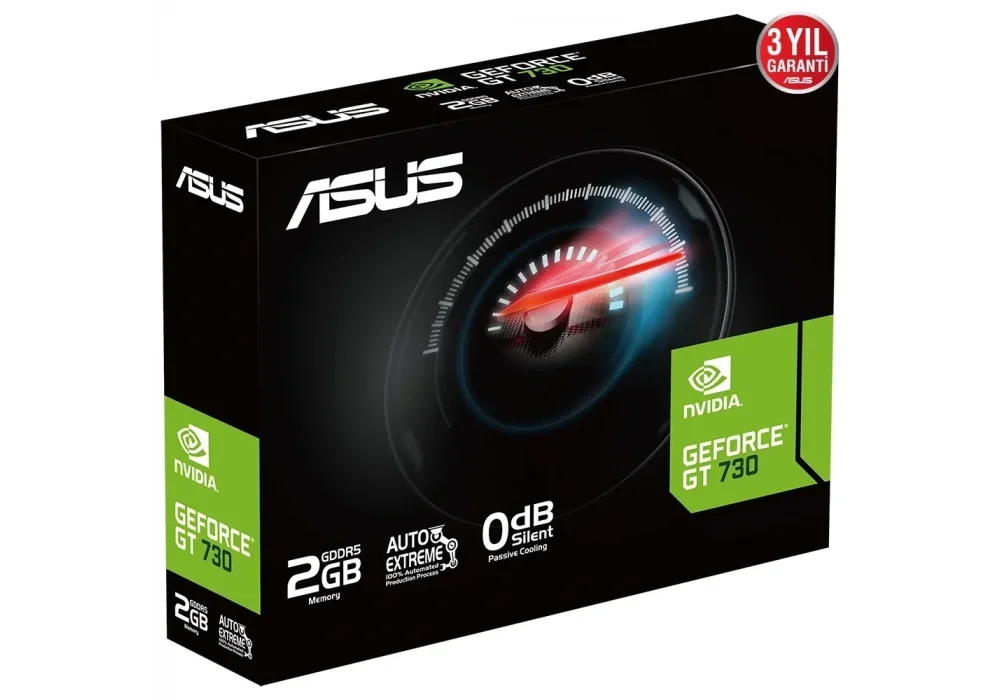 ASUS GT730-4H-SL-2GD5 GeForce GT 730 2GB GDDR5 64 Bit 4×HDMI Fansız Ekran Kartı