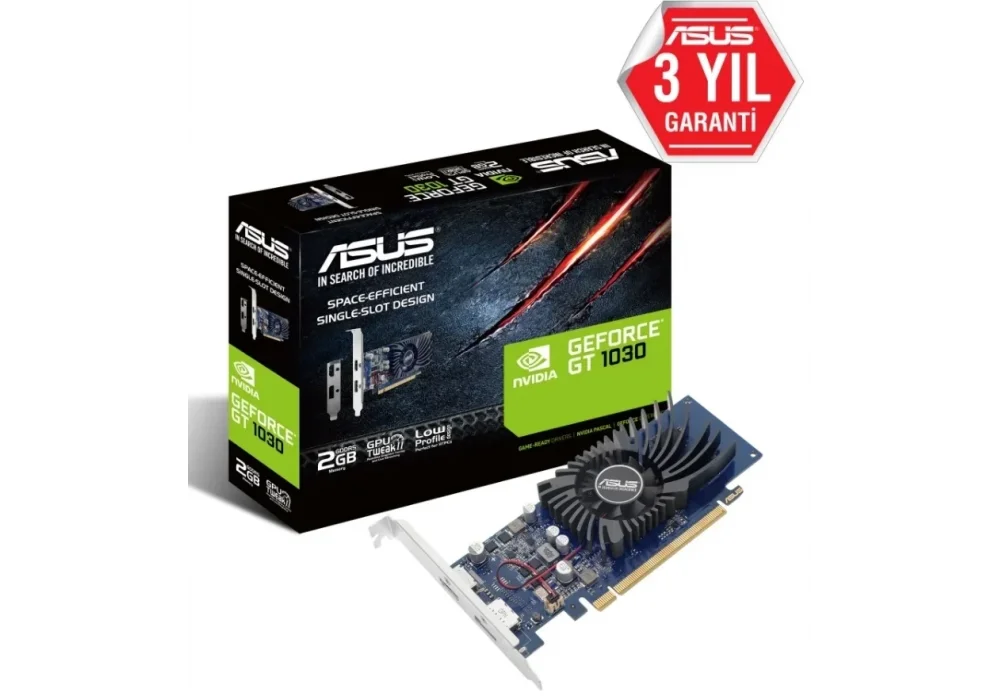 ASUS GeForce GT 1030 2G-BRK 2GB GDDR5 64 Bit Ekran Kartı