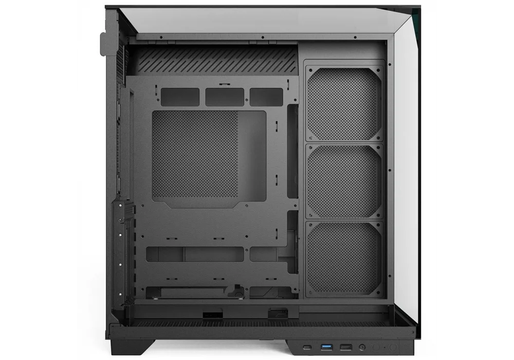 PowerBoost ECLIPSE Siyah Ahşap ARGB Tempered Glass USB 3.0 ATX Mid Tower Kasa