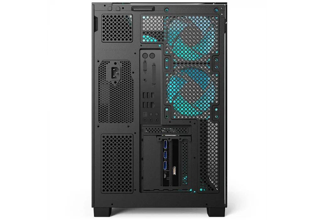 PowerBoost ECLIPSE Siyah Ahşap ARGB Tempered Glass USB 3.0 ATX Mid Tower Kasa