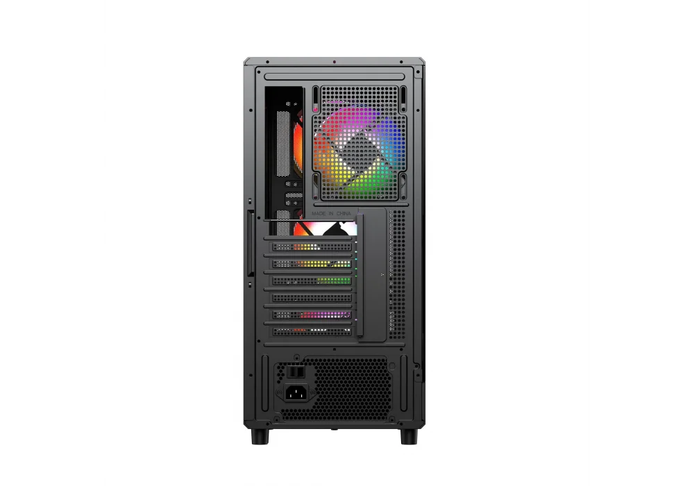 PowerBoost PBA5065B-650 650W 80+ Siyah ARGB Tempered Glass USB 3.0 E-ATX Mid Tower Kasa