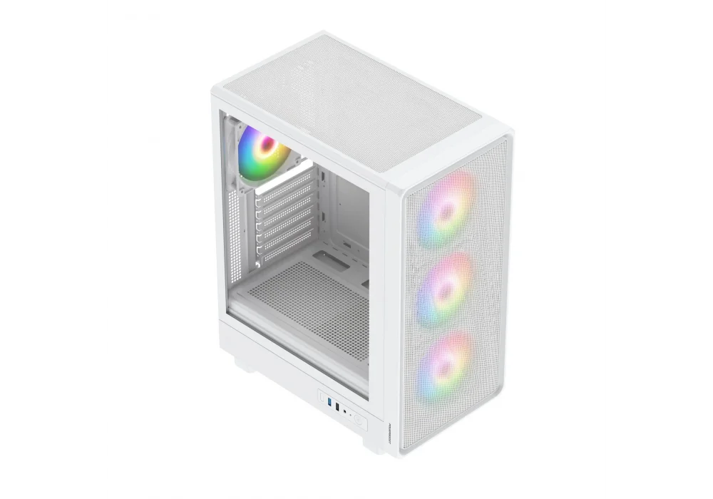 PowerBoost PBA5065W-650 650W 80+ Beyaz ARGB Tempered Glass USB 3.0 E-ATX Mid Tower Kasa