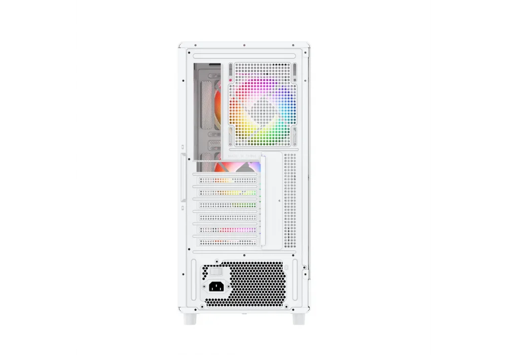 PowerBoost PBA5065W-650 650W 80+ Beyaz ARGB Tempered Glass USB 3.0 E-ATX Mid Tower Kasa