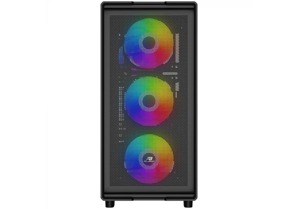 PowerBoost A601B 600W 80+ Rainbow Tempered Glass USB 3.0 ATX Mid Tower Kasa