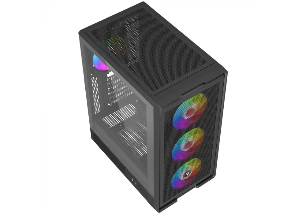 PowerBoost A601B 600W 80+ Rainbow Tempered Glass USB 3.0 ATX Mid Tower Kasa