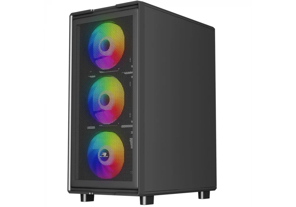 PowerBoost A601B 600W 80+ Rainbow Tempered Glass USB 3.0 ATX Mid Tower Kasa