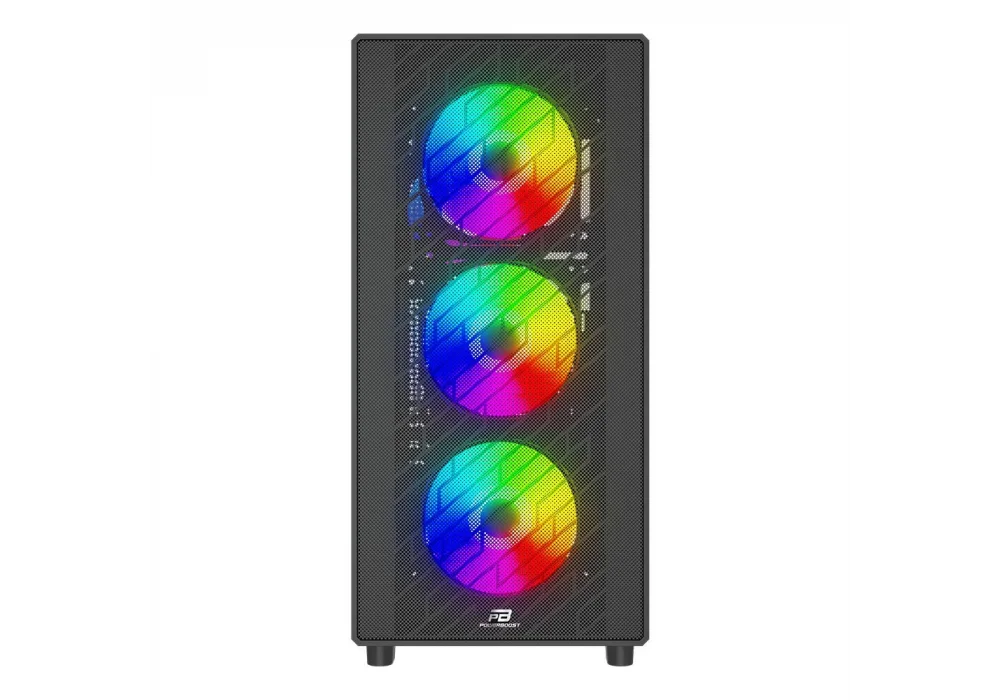 PowerBoost A700B-750 750W 80+ Siyah Rainbow Tempered Glass USB 3.0 ATX Mid Tower Kasa