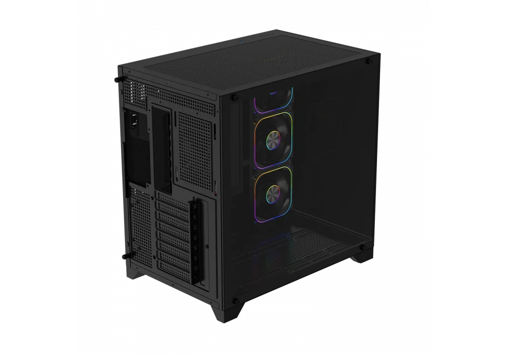 PowerBoost PB-9025B 750W 80+ Siyah ARGB Tempered Glass USB 3.2 ATX Mid Tower Kasa