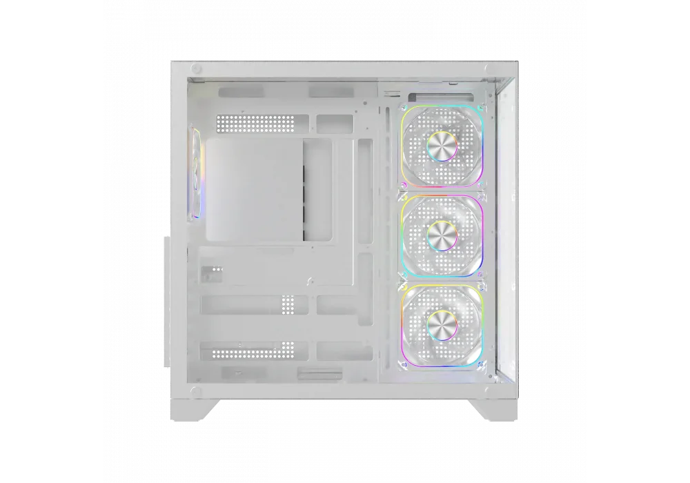 PowerBoost PB-9025W 750W 80+ Beyaz ARGB Tempered Glass USB 3.2 ATX Mid Tower Kasa