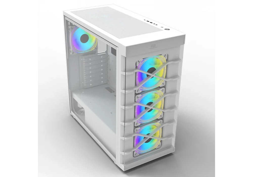 PowerBoost PB-GR222BW Beyaz RGB Tempered Glass USB 3.0 ATX Mid Tower Kasa