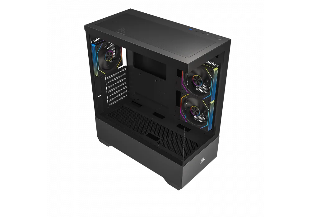 PowerBoost PB-J9031B-750 750W 80+ Siyah ARGB Tempered Glass USB 3.0 ATX Mid Tower Kasa