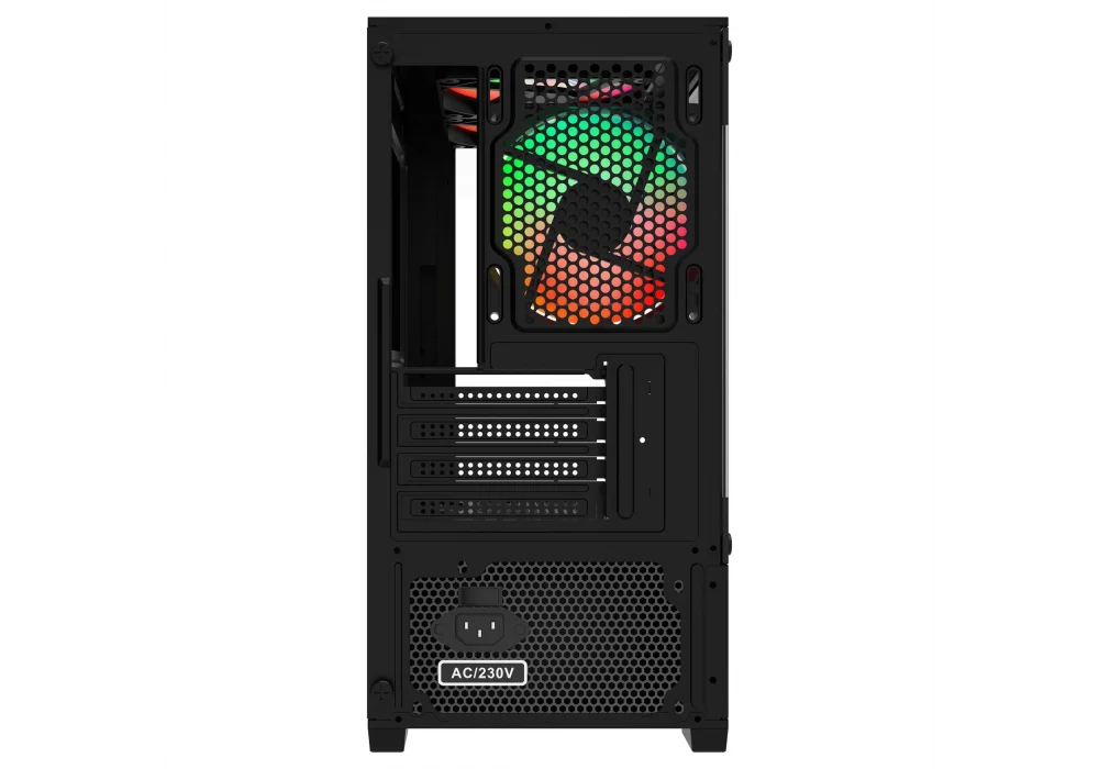 PowerBoost M5001B 500W Siyah Rainbow Tempered Glass USB 3.0 mATX Mini Tower Kasa