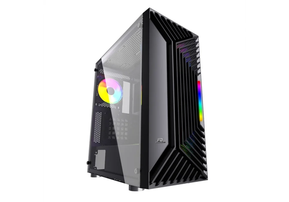 PowerBoost PB-P301B 650W 80+ Siyah Tempered Glass USB 3.0 E-ATX Mid Tower Kasa