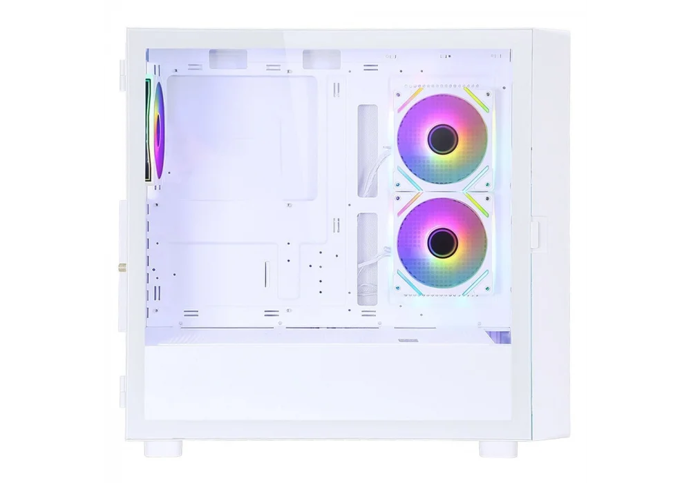 PowerBoost PB-P4367BW LCD Beyaz ARGB Tempered Glass USB 3.0 ATX Mid Tower Kasa