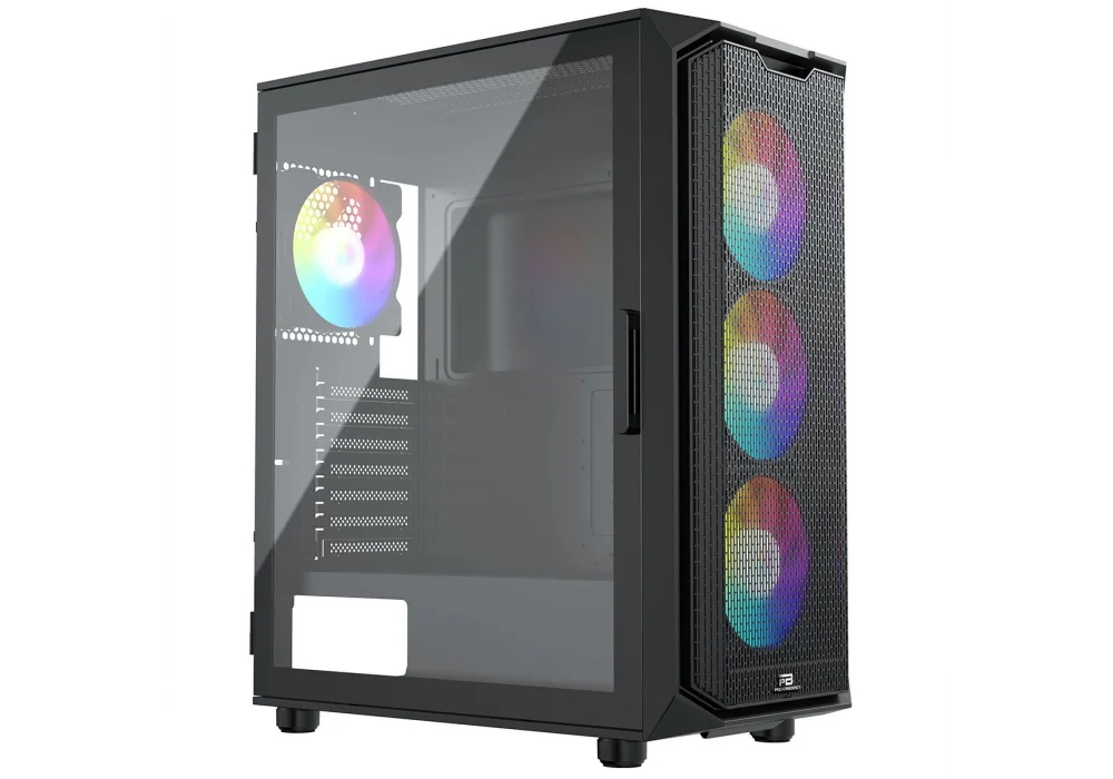 PowerBoost PB-P521B 750W 80+ Siyah RGB Tempered Glass USB 3.0 ATX Mid Tower Kasa