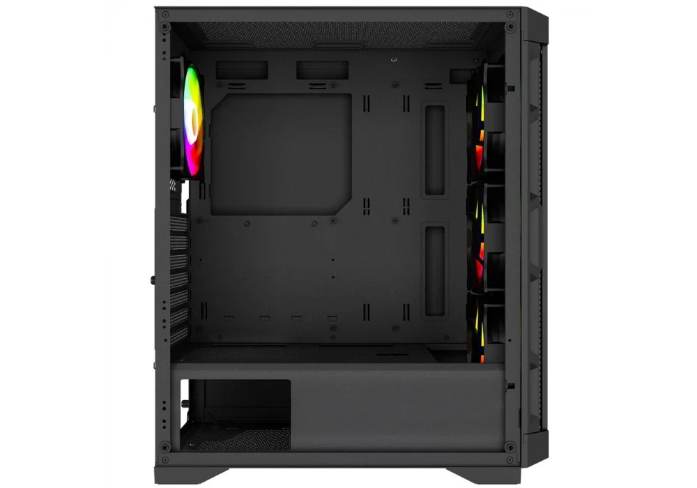 PowerBoost PB-PS7840B 600W Tempered Glass Rainbow USB 3.0 ATX Mid Tower Kasa