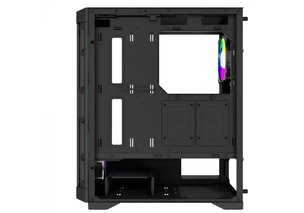 PowerBoost PB-PS7840B 600W Tempered Glass Rainbow USB 3.0 ATX Mid Tower Kasa