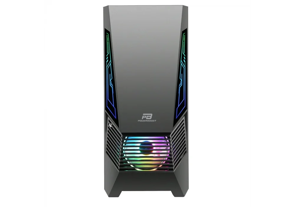 PowerBoost VK-G2051S Siyah ARGB Tempered Glass USB 3.0 ATX Mid Tower Kasa