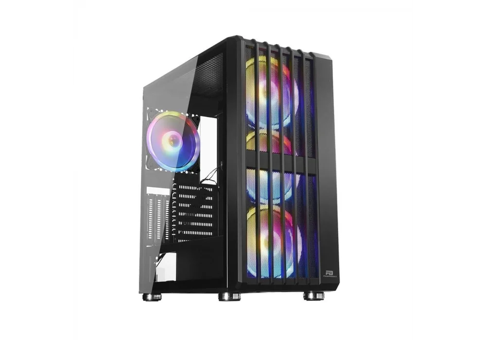 PowerBoost VK-H002B Siyah ARGB Tempered Glass USB 3.0 E-ATX Mid Tower Kasa