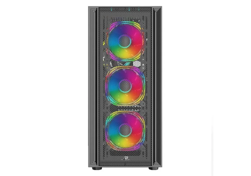PowerBoost X-12B Siyah ARGB Tempered Glass USB 3.0 ATX Mid Tower Kasa
