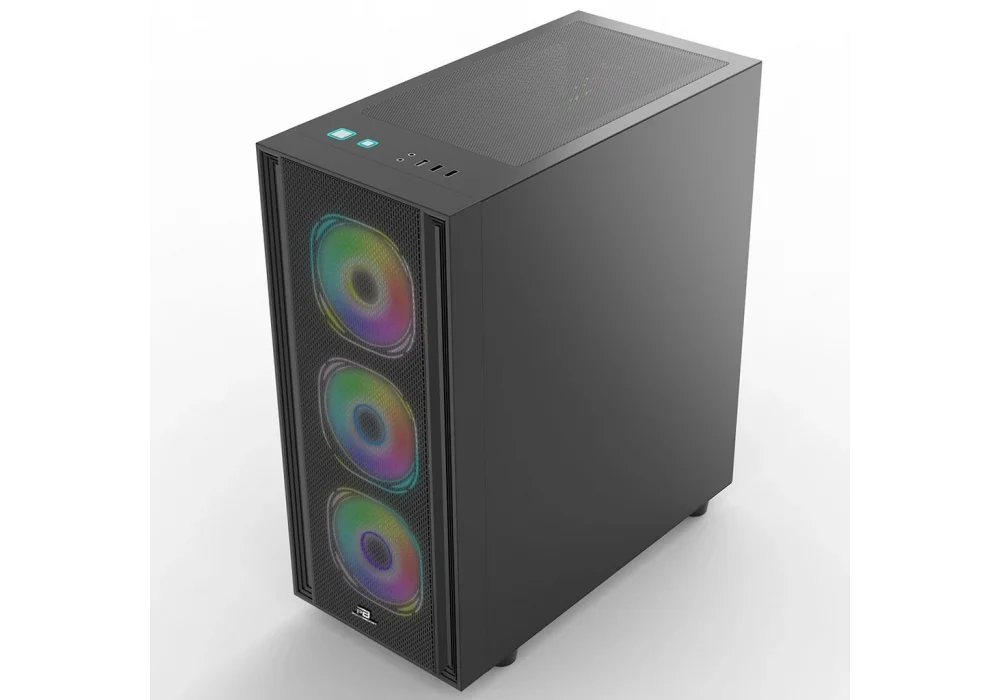 PowerBoost X-12B Siyah ARGB Tempered Glass USB 3.0 ATX Mid Tower Kasa