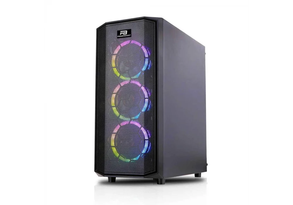 PowerBoost X58 Tempered Glass RGB USB 3.0 ATX Mid Tower Kasa