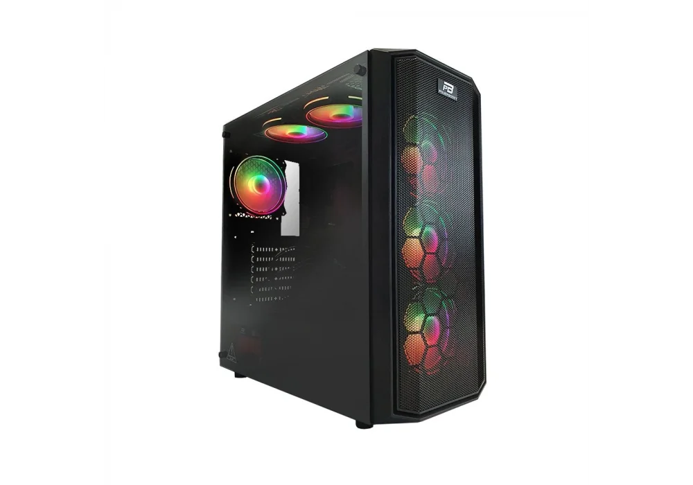 PowerBoost X58RGB-650 650W 80+ Siyah RGB Tempered Glass USB 3.0 ATX Mid Tower Kasa