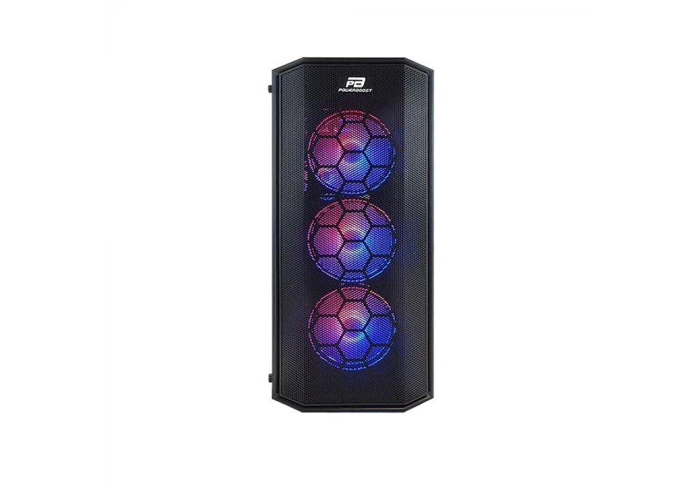 PowerBoost X58RGB-650 650W 80+ Siyah RGB Tempered Glass USB 3.0 ATX Mid Tower Kasa