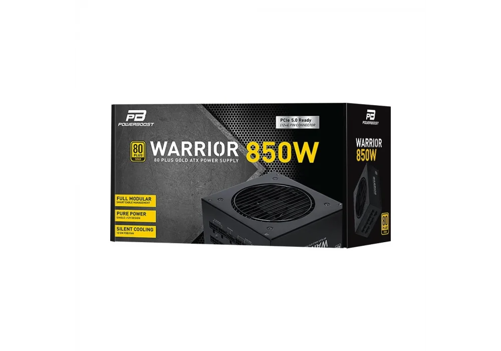 PowerBoost 850W Warrior BST-ATX0850GF1 80+ Gold Tam Modüler Güç Kaynağı