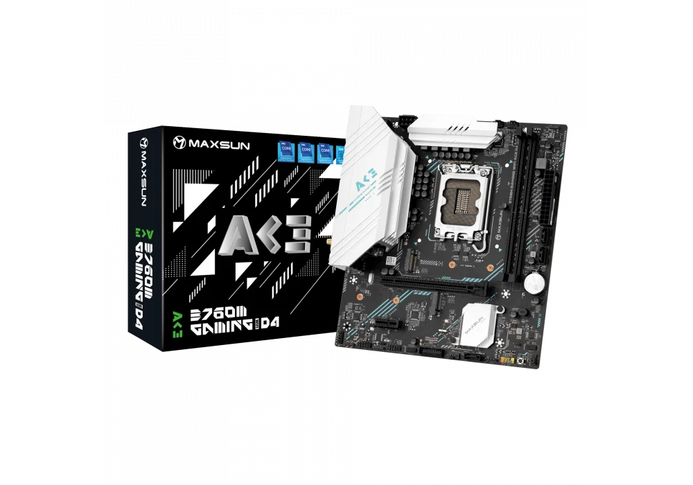 Maxsun B760M Gaming WIFI ACE 3200MHz(OC) M.2 1700p mATX Anakart